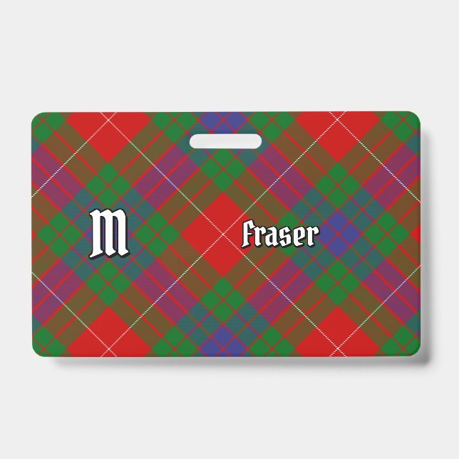 Crachá Clan Fraser Tartan (Frente)