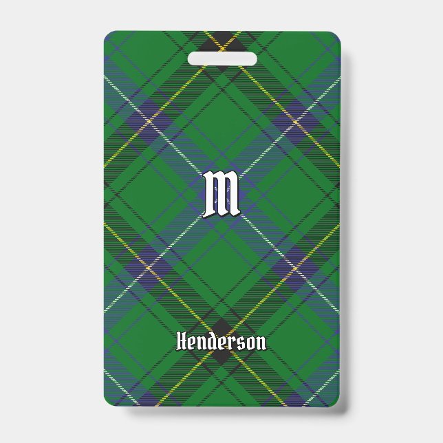 Crachá Clan Henderson Tartan (Frente)