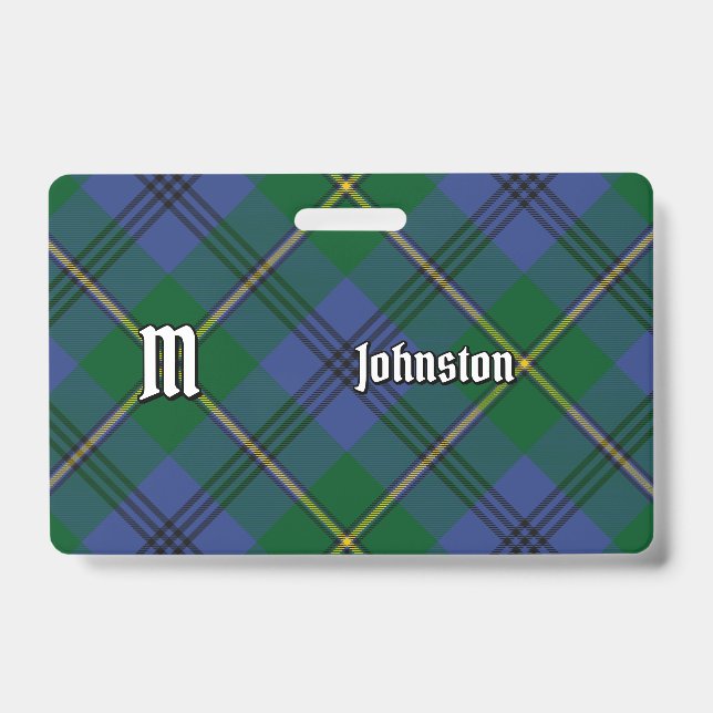 Crachá Clan Johnston Tartan (Frente)