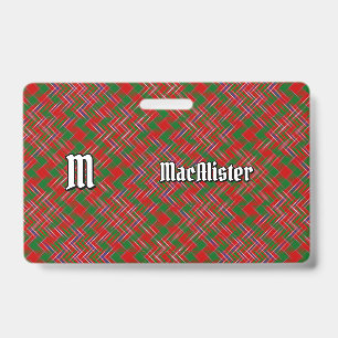 Crachá Clan MacAlister Tartan