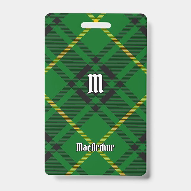 Crachá Clan MacArthur Tartan (Frente)