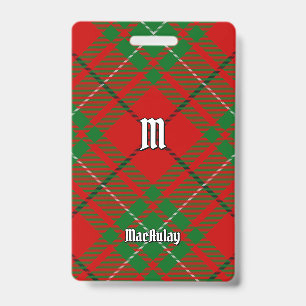 Crachá Clan MacAulay Tartan