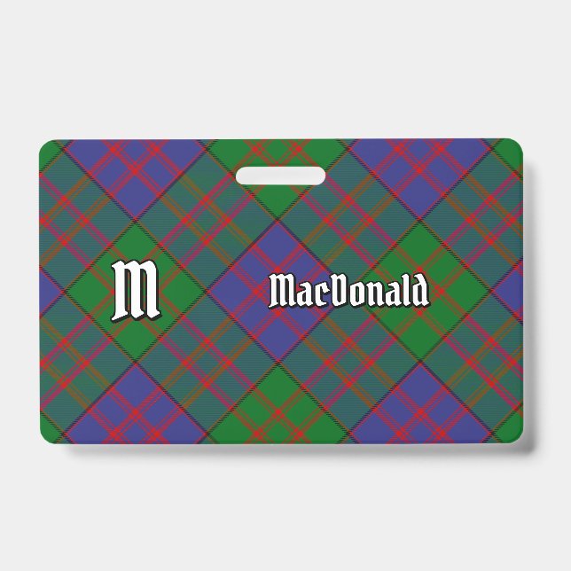 Crachá Clan MacDonald Tartan (Frente)
