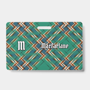 Crachá Clan MacFarlane Caça Antigo Tartan