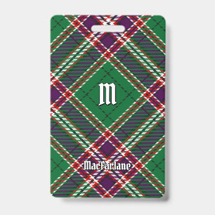 Crachá Clan MacFarlane Modern caçando Tartan