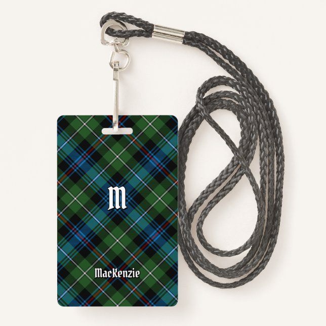 Crachá Clan MacKenzie Tartan (Frente com cordão)