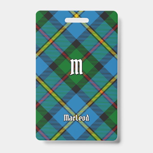 Crachá Clan MacLeod caçando Tartan (Frente)