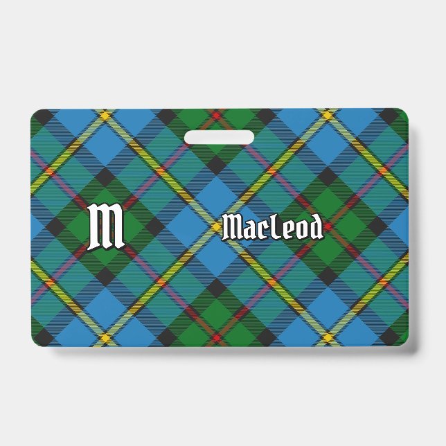 Crachá Clan MacLeod caçando Tartan (Frente)