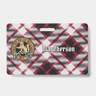 Crachá Clan MacPherson Crest sobre caçar Tartan