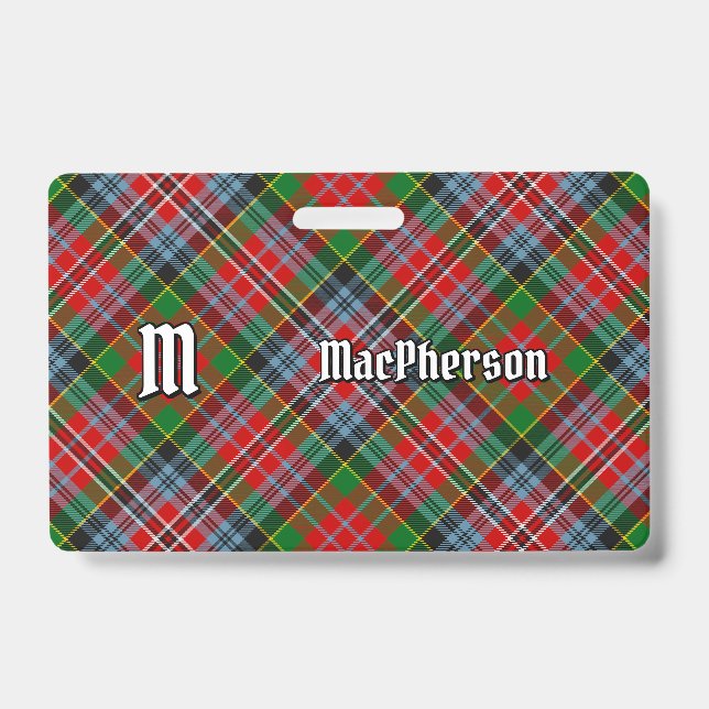 Crachá Clan MacPherson Tartan (Frente)