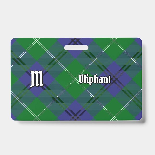 Crachá Clan Oliphant Tartan (Frente)
