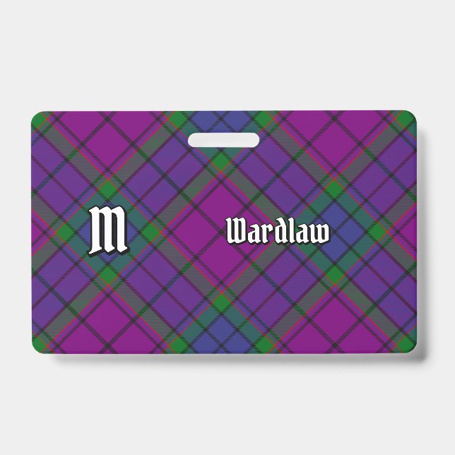 Crachá Clan Wardlaw Tartan (Frente)