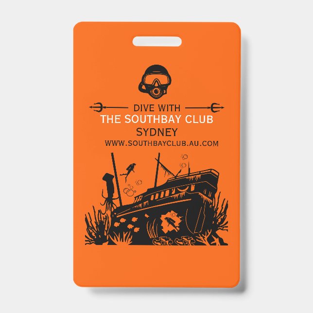 Crachá Clube de Mergulho em Naufrágios (Frente)
