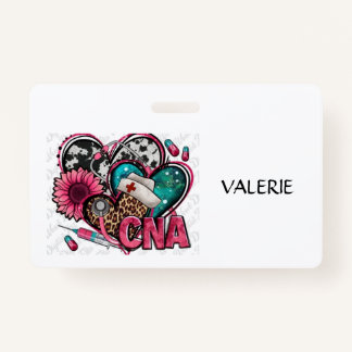 Crachá CNA Certified Nurse Aid Name Badge