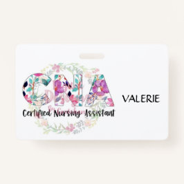 Crachá CNA Certified Nurse Aide Name Badge
