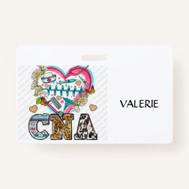 Crachá CNA Certified Nurse Aide Name Badge