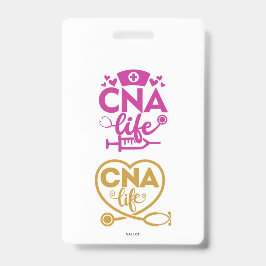 Crachá CNA Life Name Badge