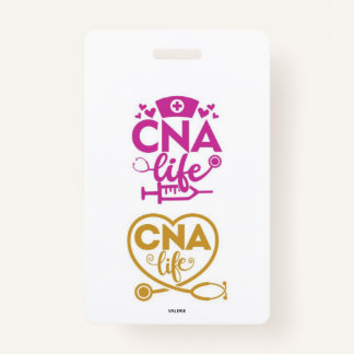 Crachá CNA Life Name Badge