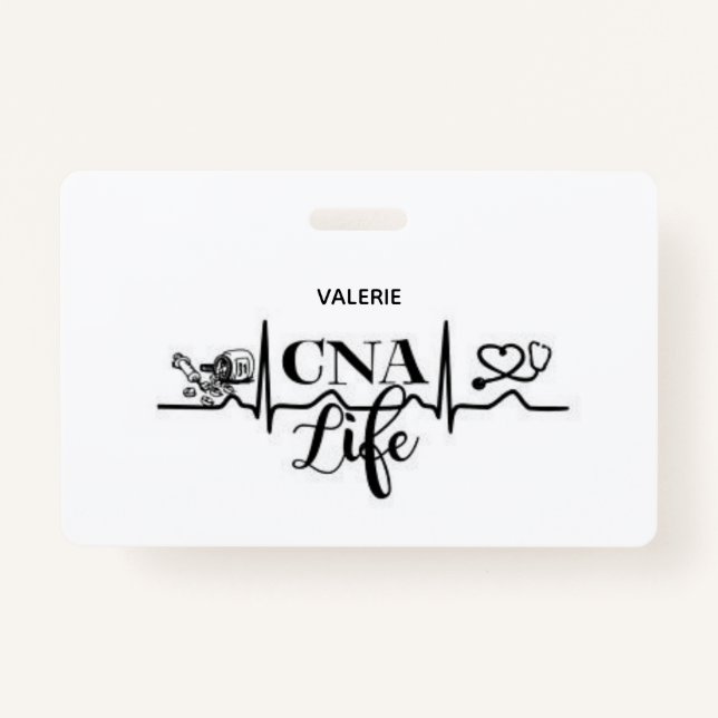 Crachá CNA Life Name Badge (Frente)