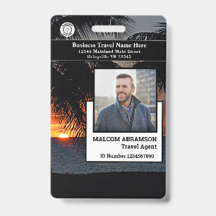 Crachá Código de Bar do Cartão de Identificação de Fo
