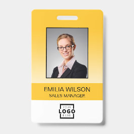 Crachá Código de Bar do logotipo da empresa personalizada