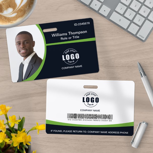 Crachá Código de Barras do Logotipo Fotográfico Personali (Criador carregado)