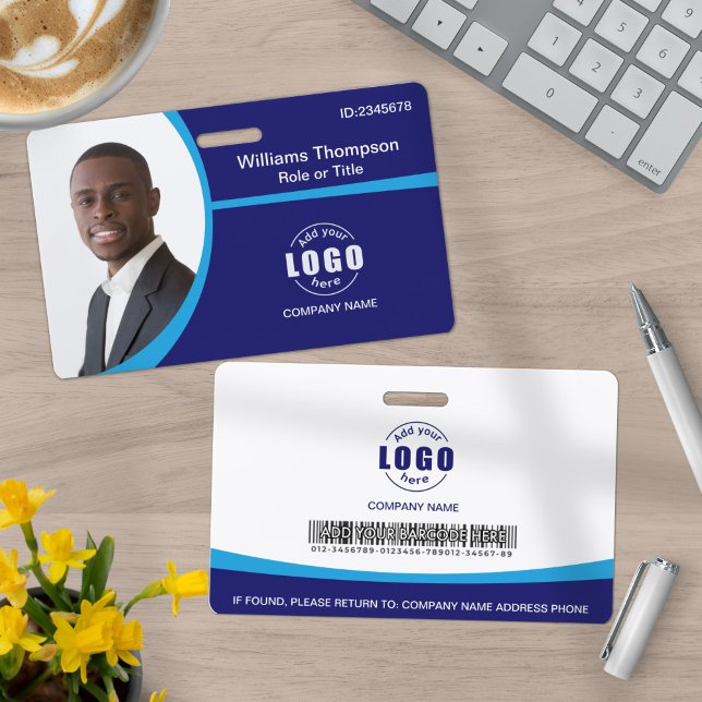 Crachá Código de Barras do Logotipo Fotográfico Personali (Criador carregado)