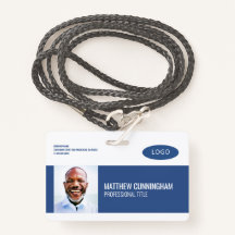 Código de barras do nome do funcionário do logotip