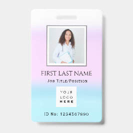 Crachá Código de barras Foto Enfermeira Cirurgiã Médico C