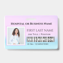 Código de barras Foto Enfermeira Médico Cuidado de