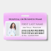 Código de barras Foto Enfermeira Médico Cuidados d