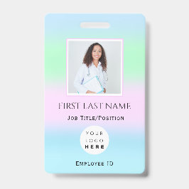 Crachá Código de barras Foto IDCard Health Nurse Doutor