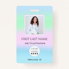 Crachá Código de barras Foto IDCard Health Nurse Doutor