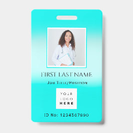 Crachá Código de Barras Foto Identificação Número Enferme