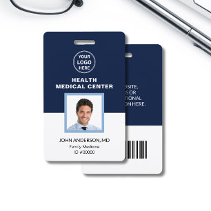 Crachá Código de Barras ID Clínica Médica de Saúde Médico