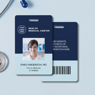 Crachá Código de barras ID Hospital Clínica Médico Funcio