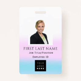 Crachá Código de barras Nome de foto IDCard NURSE Health