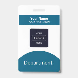 Crachá Código de barras personalizado Logotipo comercial 