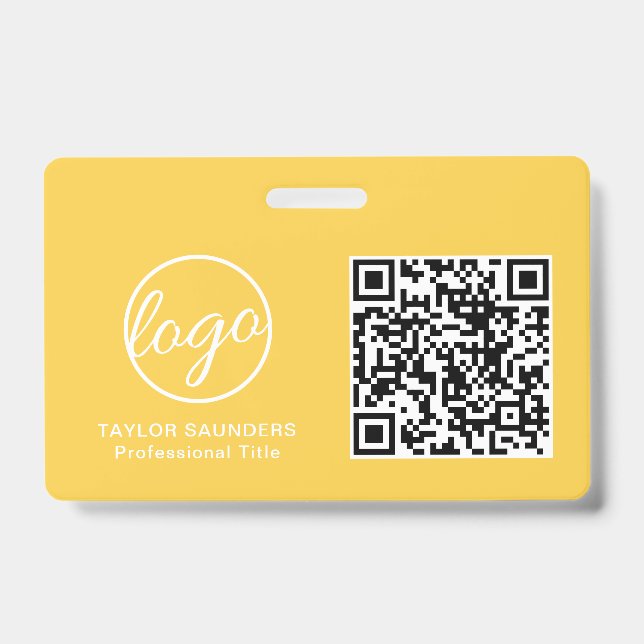 Crachá Código de Identificação de Funcionário QR Code Ama (Frente)