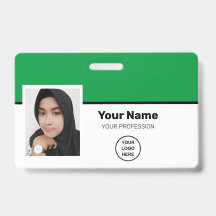 Código do Bar de Fotografia Verde Personalizado - 