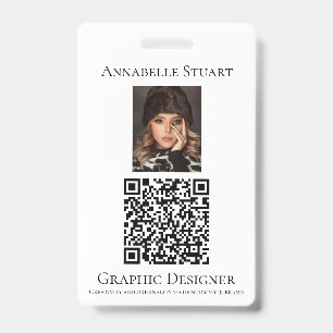 Crachá Código QR da foto Empresa grande