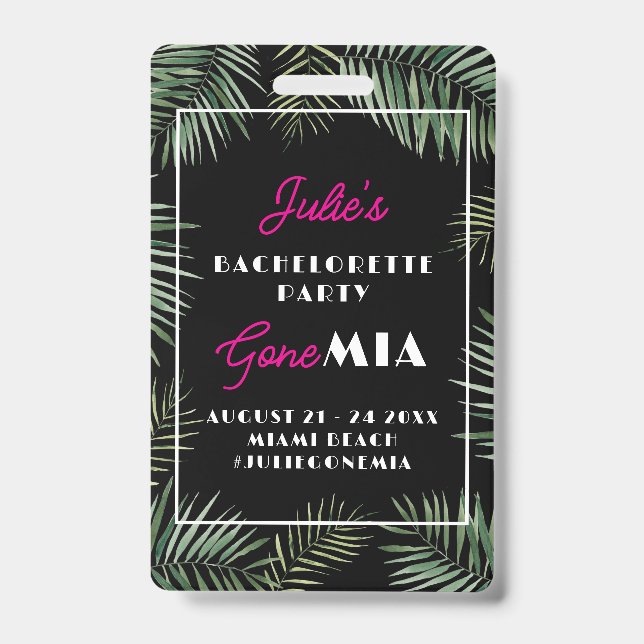 Crachá Código QR de Comprar uma Bebida para a Noiva de De (Frente)