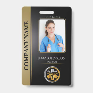 Crachá Código QR de Foto do Funcionário de ID de Seguranç