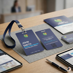 Crachá Código QR de Logo de Evento Corporativo Personaliz