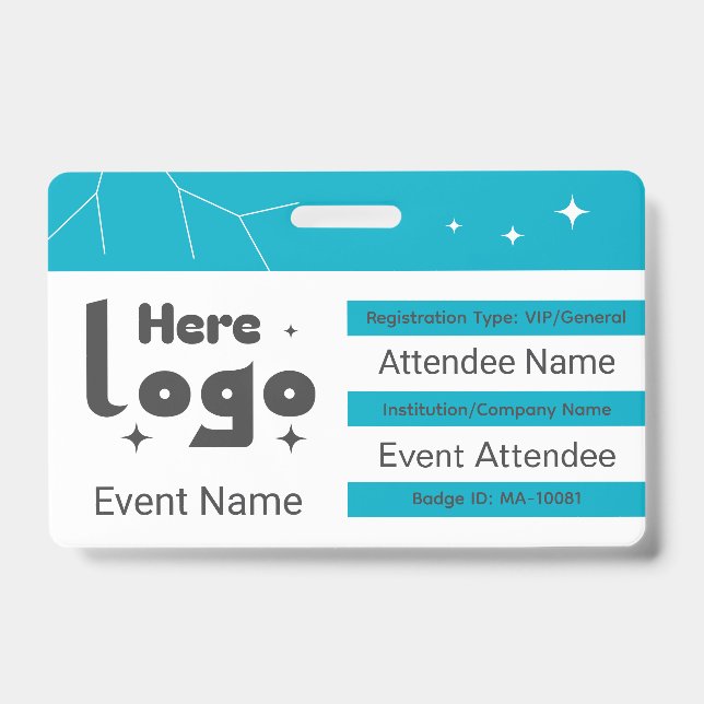 Crachá Código QR do Evento de Networking Personalizado (Frente)