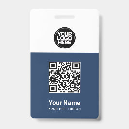 Crachá Código Qr do funcionário personalizado, Código do