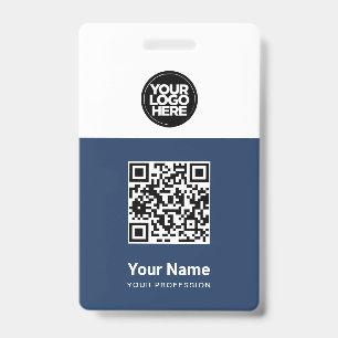 Crachá Código Qr do funcionário personalizado, Código do