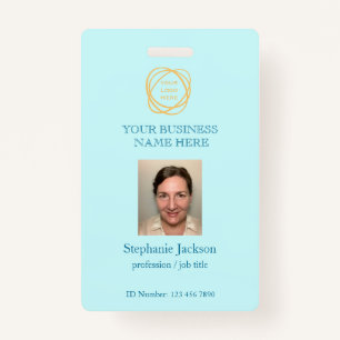 Crachá Código QR do Logotipo da Empresa de Fotografia Per