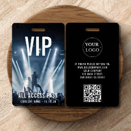 Crachá Código QR do logotipo da empresa VIP personalizado