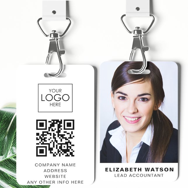 Crachá Código QR do Nome de etiqueta de Lanyard Personali (Criador carregado)